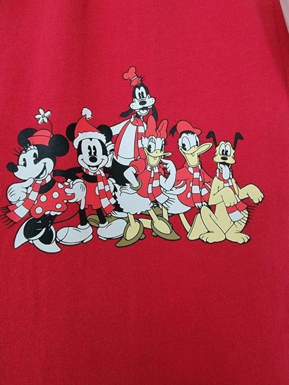Disney and Friends Holiday Ready Red Women's Fleece lined Joggers XS New
